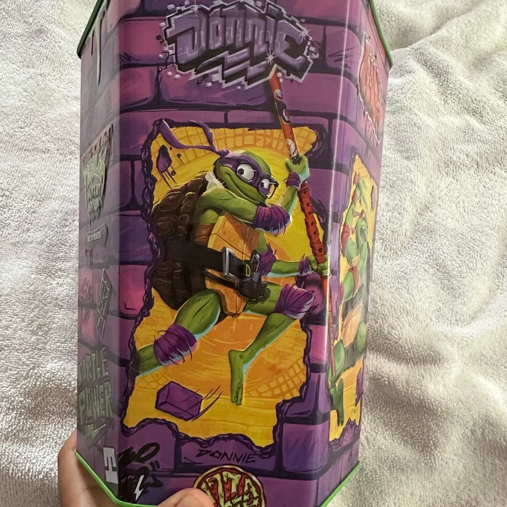 TMNT Mutant Mayhem Popcorn Tin 2023 | Collectible Movie Bucket | Michelangelo - Picture 6 of 6